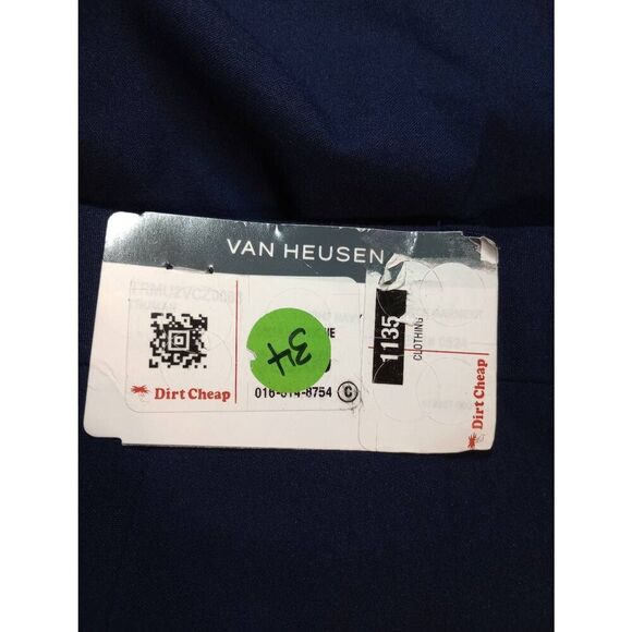 Van Heusen Pants Men's 48 Blue Dress Pants - Picture 5 of 8